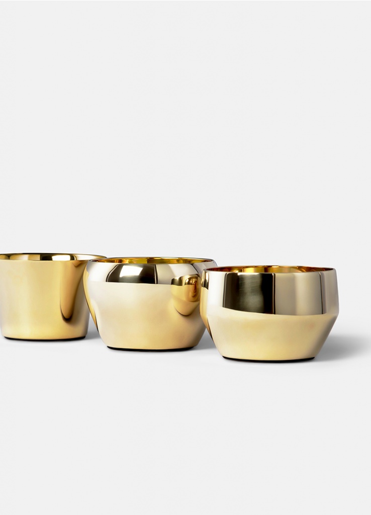 Skultuna Kin Ljuslykta 3-pack Brass